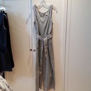 Madewell striped jumpsuit